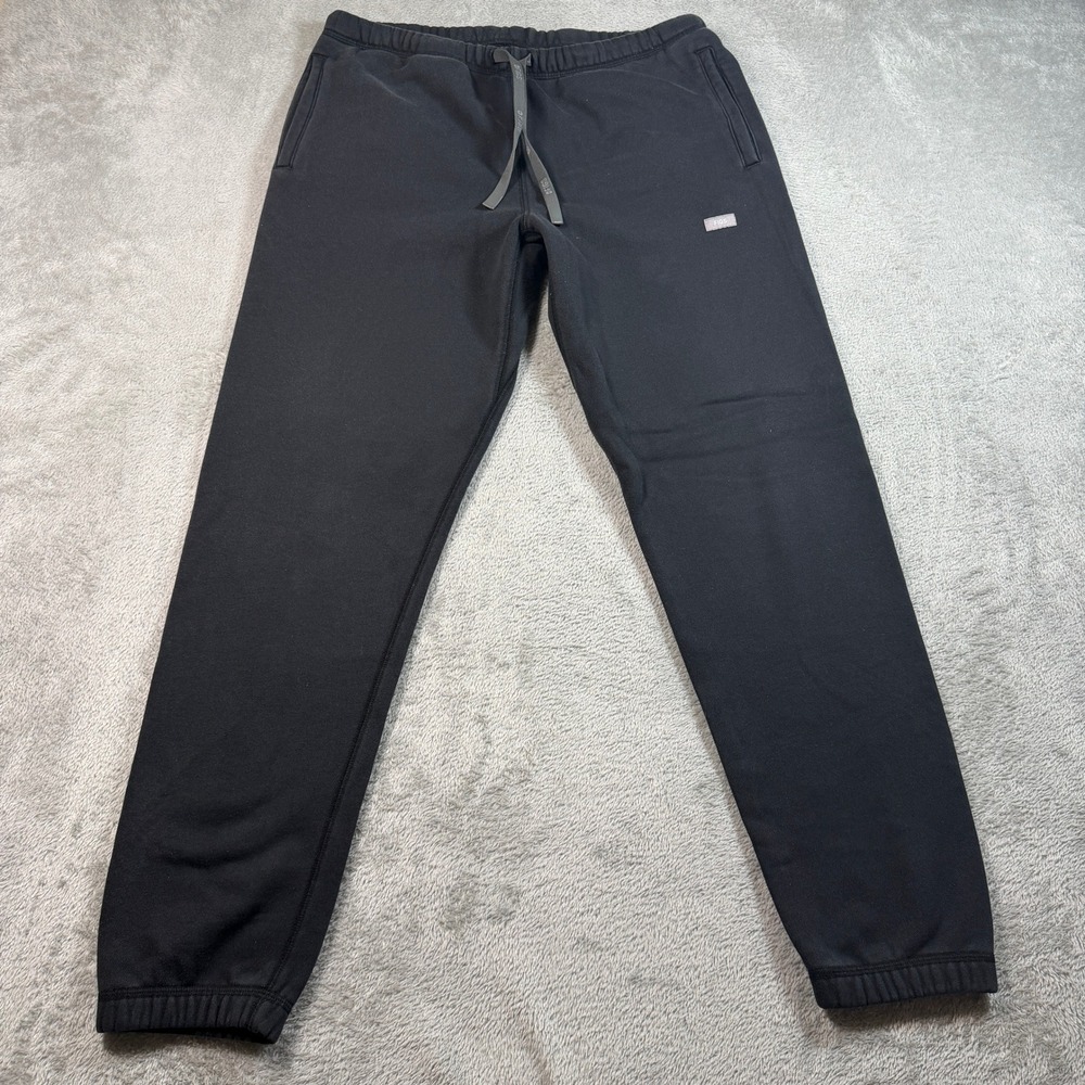 Figs Jogger Sweatpants Womens Medium Black Cotton Blend Drawstring W23LW2007